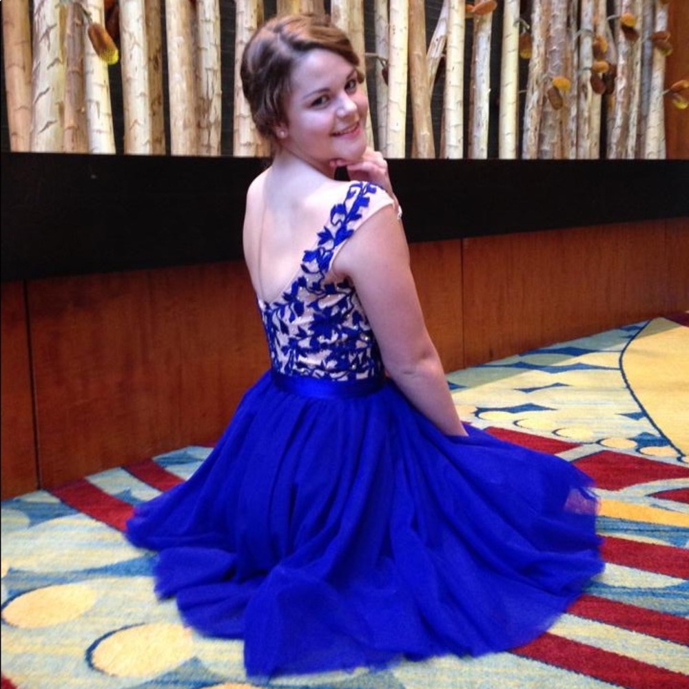Royal blue Sherri hill dress